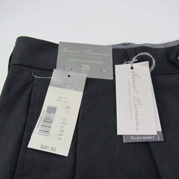 Daniel Cremieux Signature Collection Men's Black Pleat Bermuda Shorts Size 35 - Picture 5 of 6